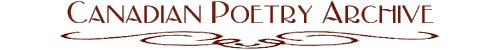 Canadian Poetry Archive